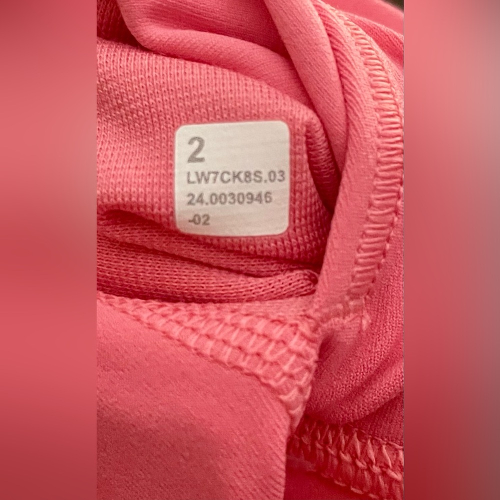 Lululemon Shorts Women’s Size 2 Align High-Rise HR Pink New NWT Athletic Gym - Picture 8 of 8